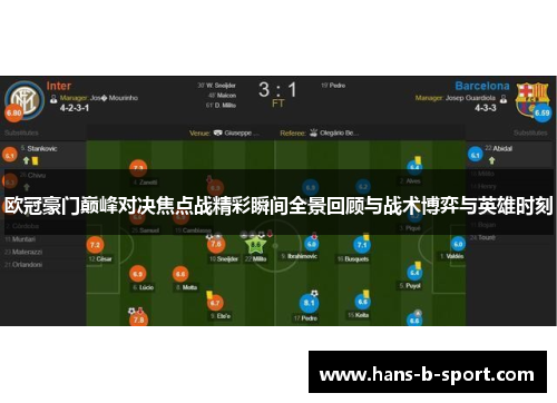 欧冠豪门巅峰对决焦点战精彩瞬间全景回顾与战术博弈与英雄时刻 欧冠豪门巅峰对决焦点战精彩瞬间全景回顾与战术博弈与英雄时刻